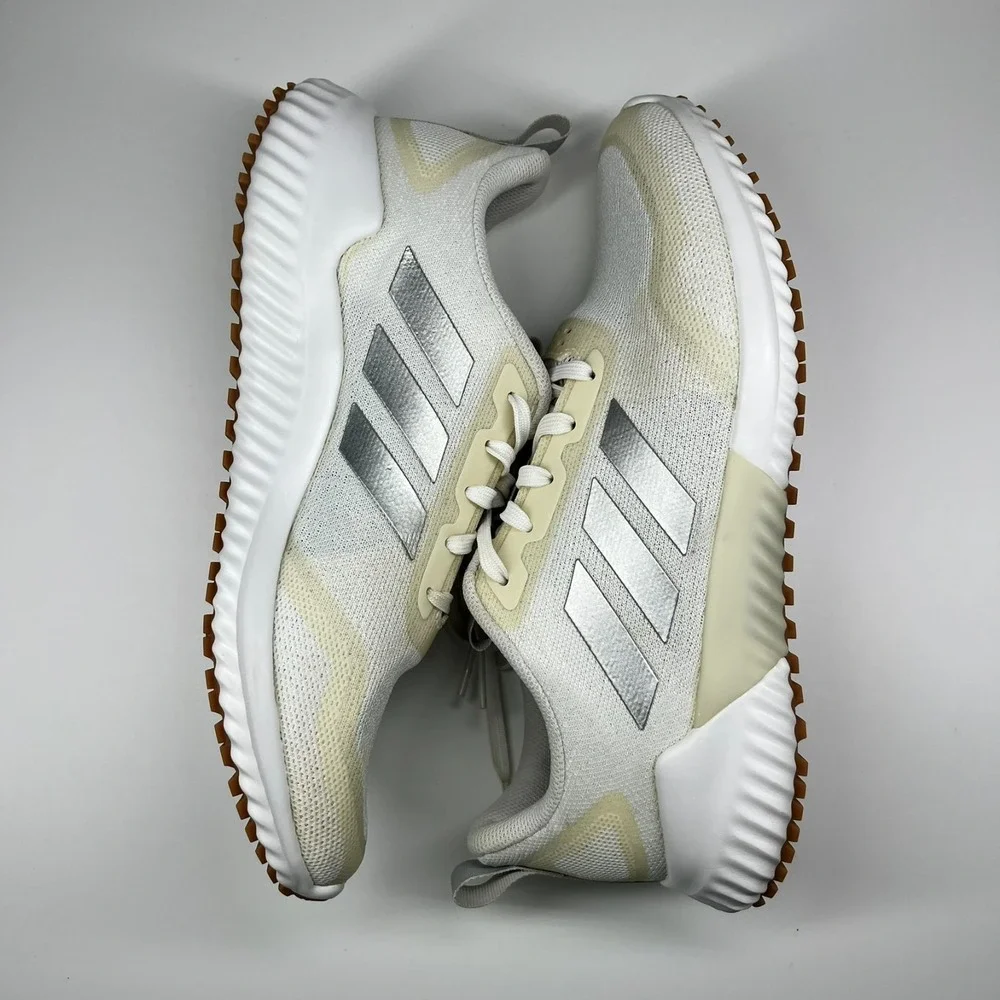 Adidas Edge Runner Shoes Men's Size 8 Climacool Athleisure White Cream Gum Soles